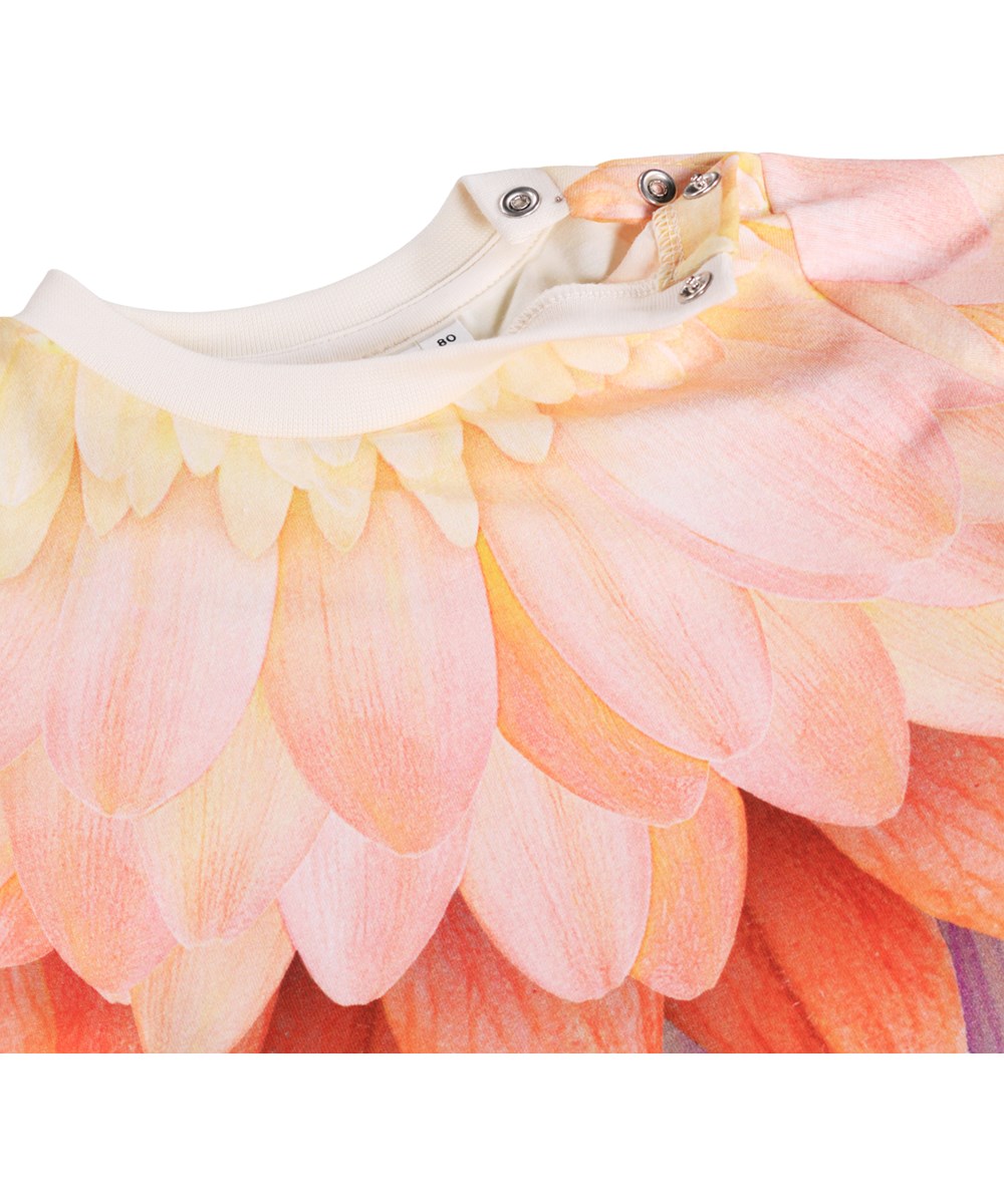 Cosimo - Bright Petals - Multicolour T-shirtjurk voor de kleintjes gemaakt van biologisch katoen met een bloemenprint