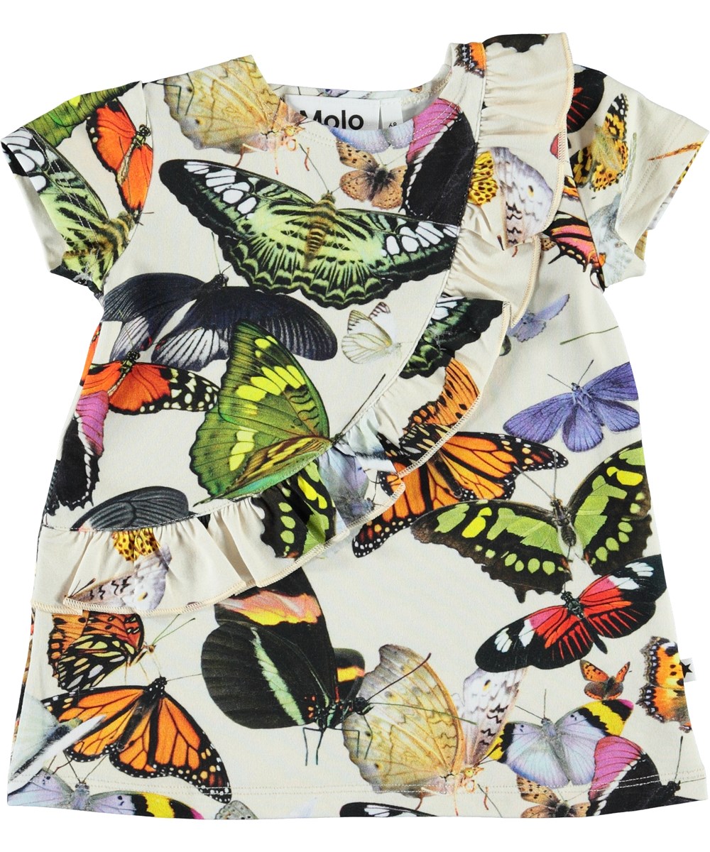 Cydney - Papillon - Biologische babyjurk met vlinders