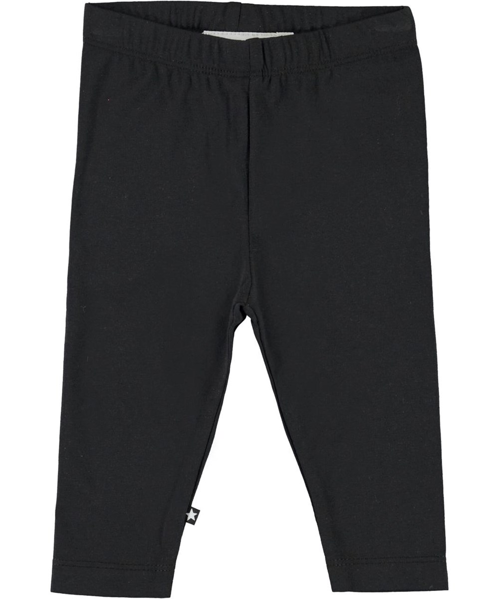 Nette solid - Black - Zwarte biologische babylegging