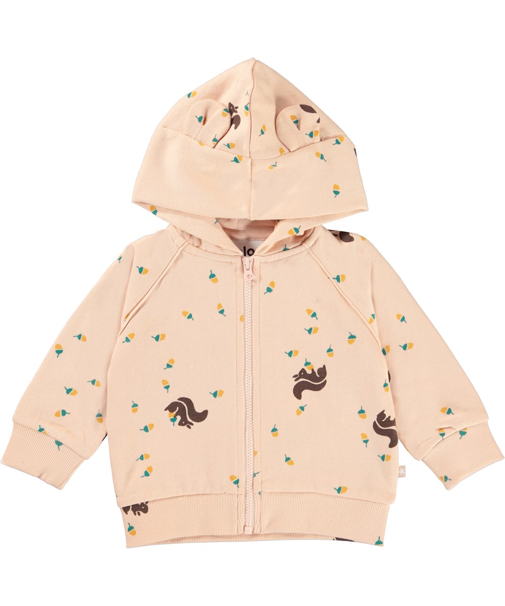 Dorothy - Gathering - Lichtroze biologische baby vest met oortjes