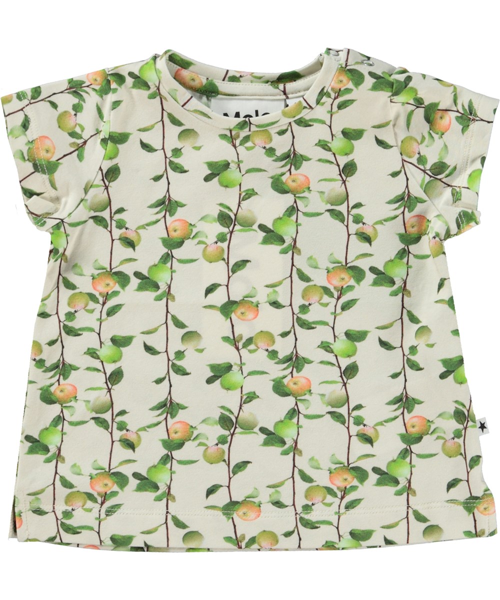 Elly - Apples Mini - Biologische baby t-shit met appelprint