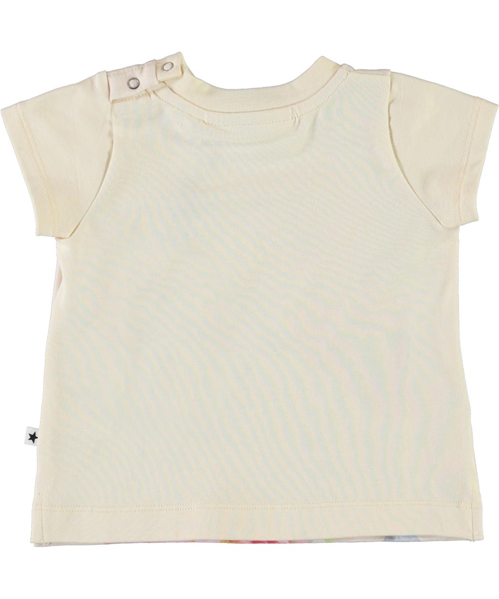 Elly - Kitty Cat - Biologische baby t-shirt met bloemen