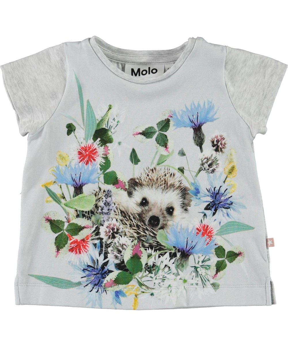 Elly - Mini Hedgehogs - Biologische baby t-shirt met egel