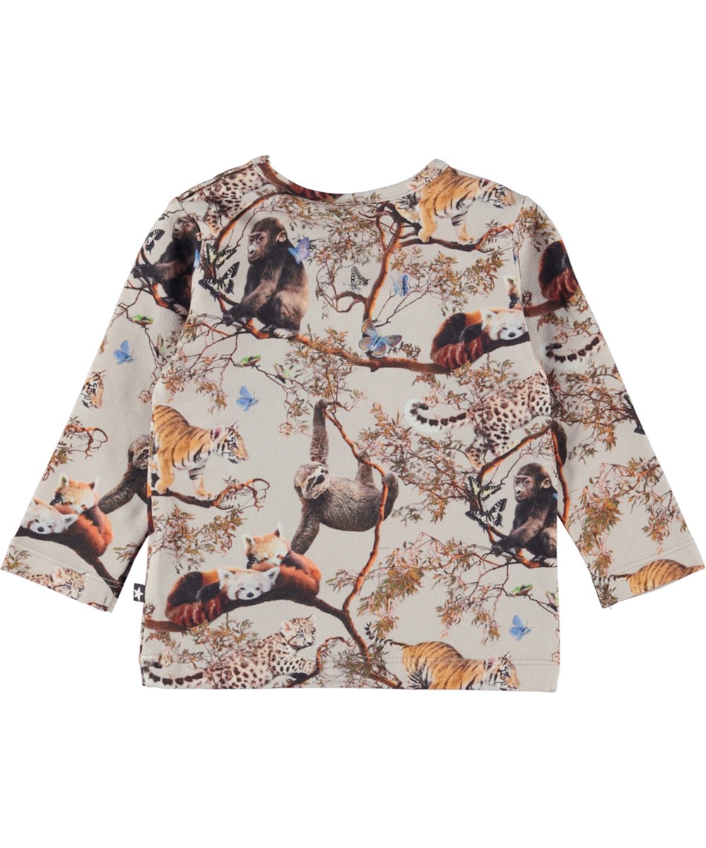 Eva - Cubs Harmony - Biologische babytopje met print van jonge dieren