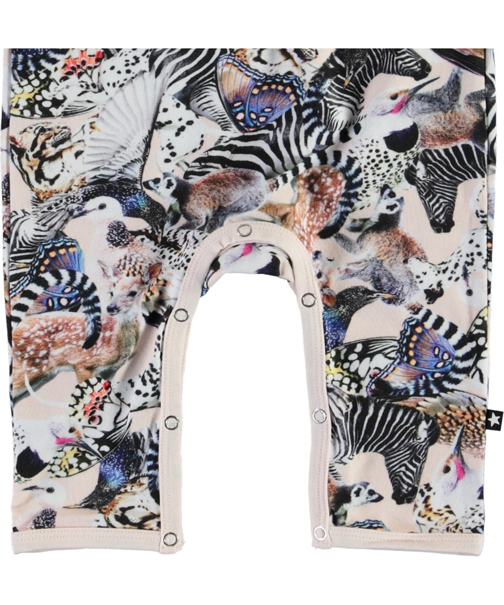 Fiona - Twister - Økologisk baby heldragt med dyr