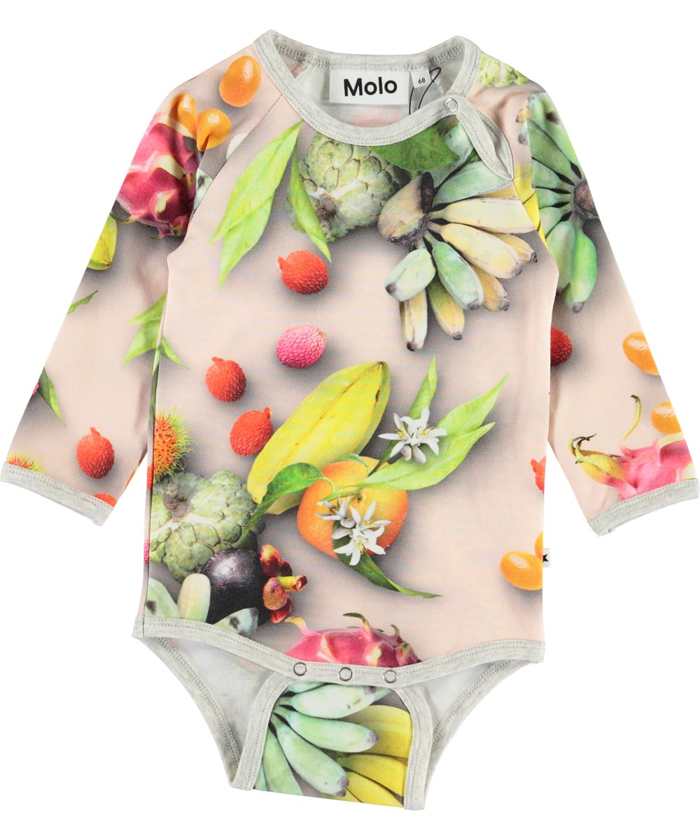 Fonda - Tutti Frutti - Økologisk baby body med frugter