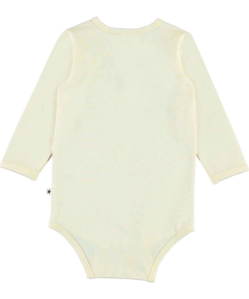 Foss - Tiny Chipmunks - Økologisk lysegul baby body med egern print