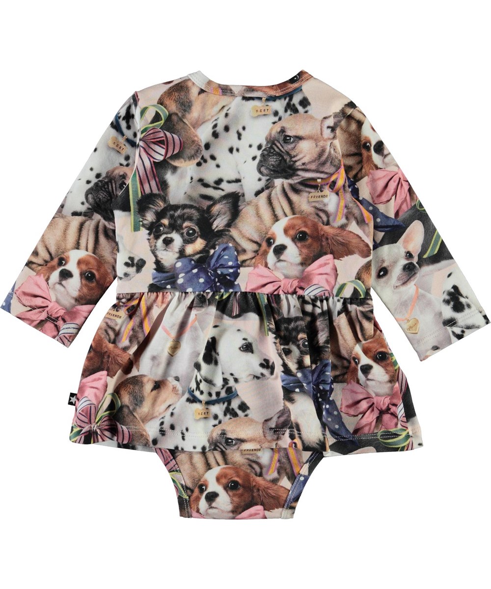 Frances -  Puppy Love - Baby body med hunde print og skørt