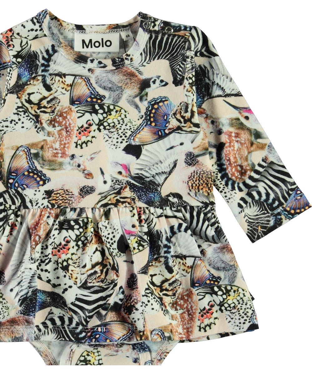 Frances - Twister - Baby body med dyre print