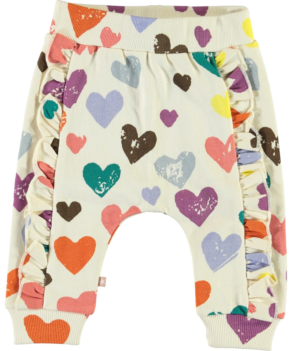 Safira - Love Forever Isoli - Baby sweatpants med hjerter