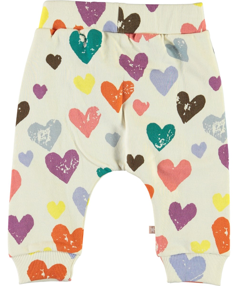 Safira - Love Forever Isoli - Baby sweatpants med hjerter