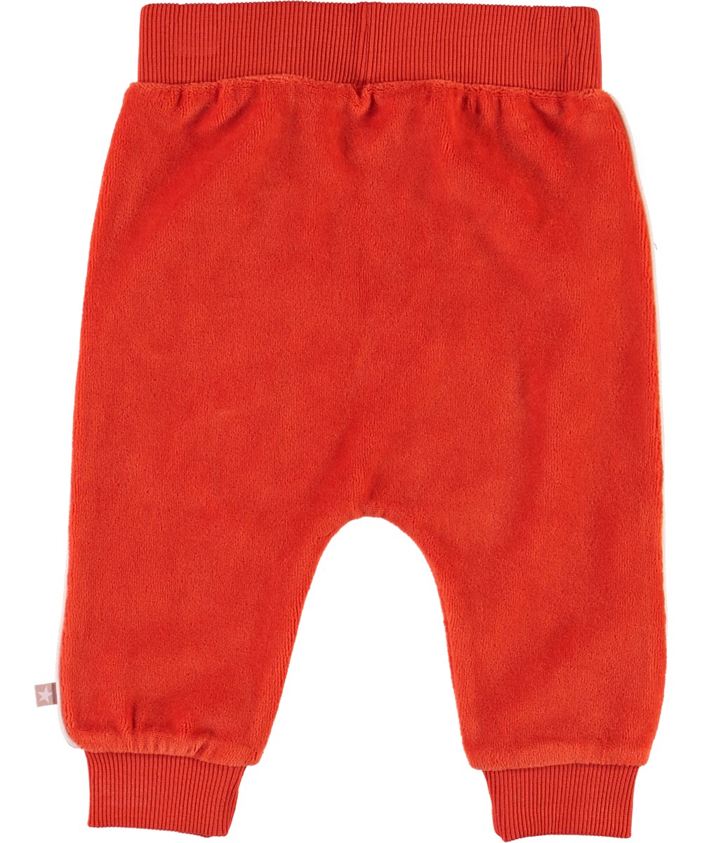 Shona - Rising Sun - Røde baby velour bukser