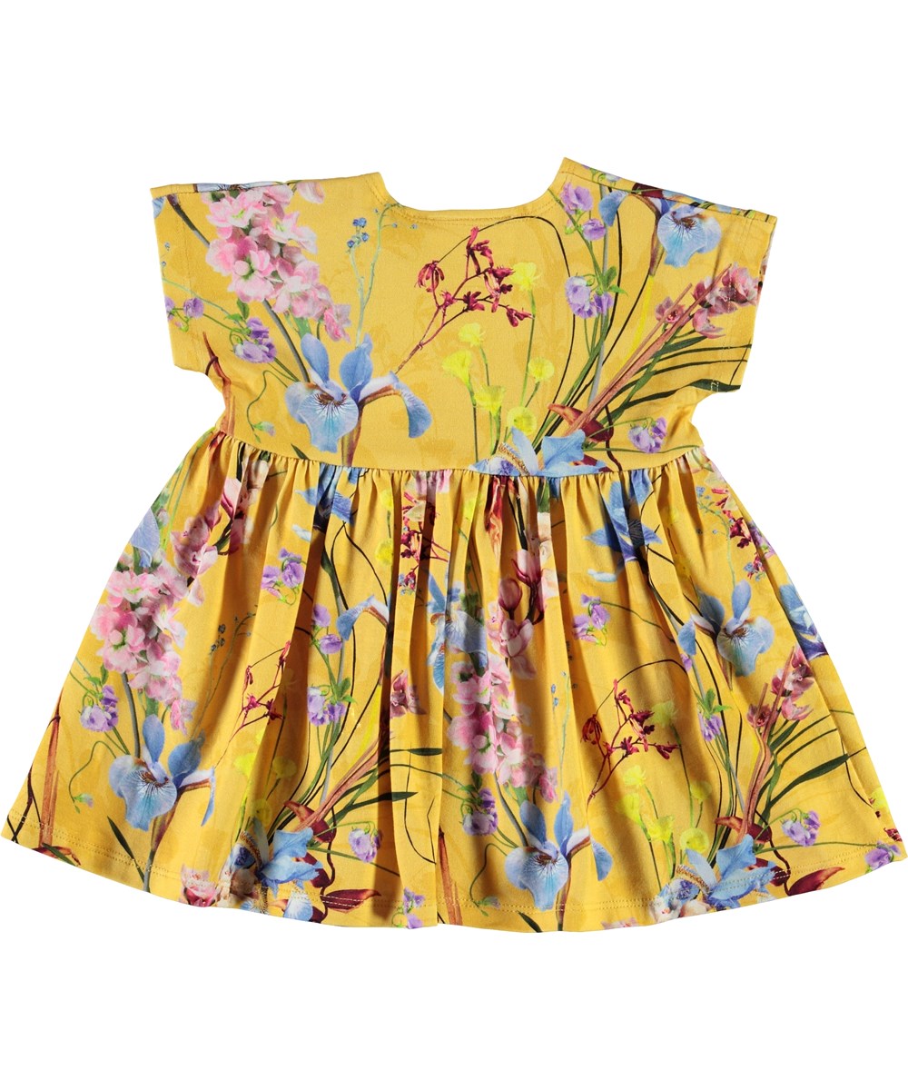 Channi - The Art Of Flowers - Økologisk baby kjole med dyr