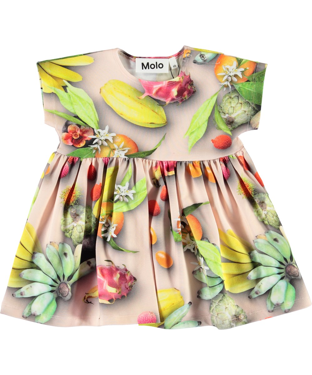 Channi - Tutti Frutti - Økologisk baby kjole med frugter