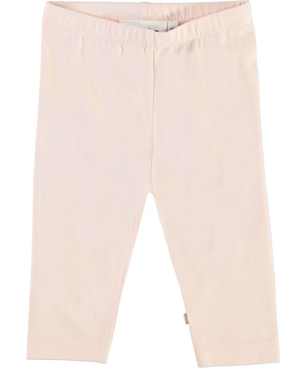 Nette solid - Powder - Økologiske pudderfarvede baby leggings