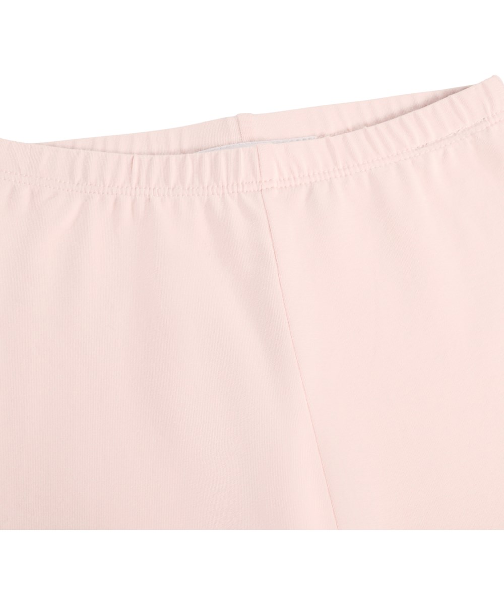 Nette Solid - Cloud Pink - Lyserøde leggings til baby i økologisk bomuld