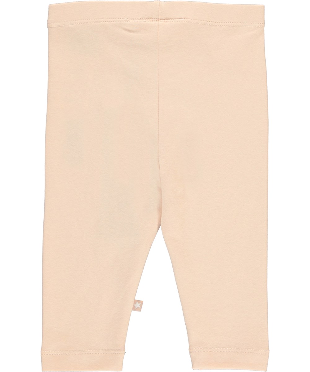 Nette Warm - Fluffy Rose - Økologiske rosa baby leggings