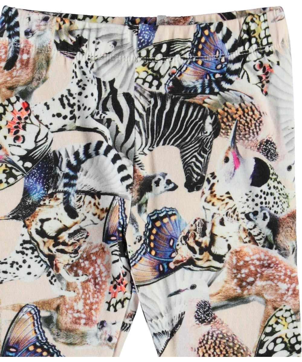 Stefanie - Twister - Økologiske baby leggings med dyr