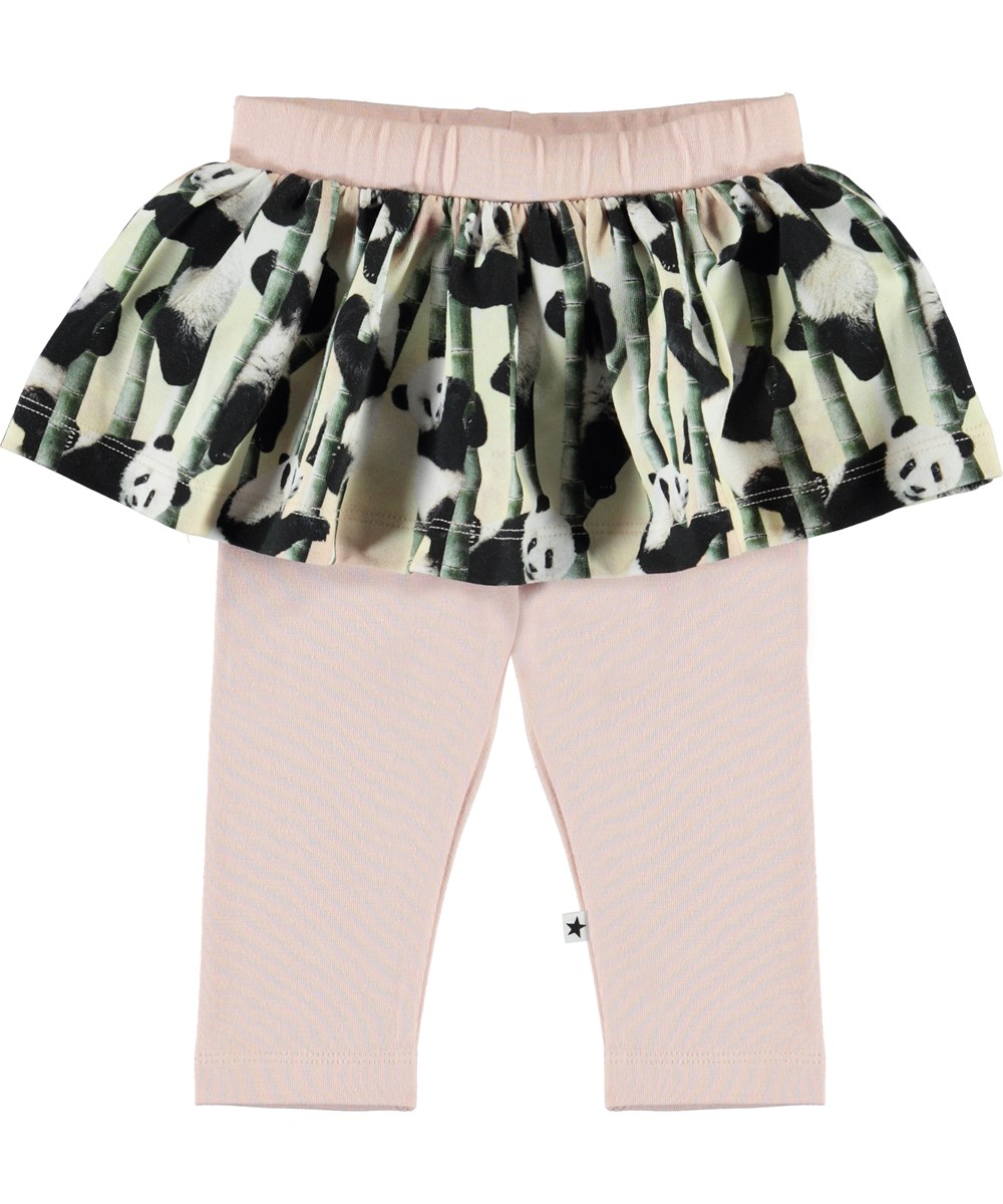 Susan - Yin Yang - Økologiske baby leggings med skørt