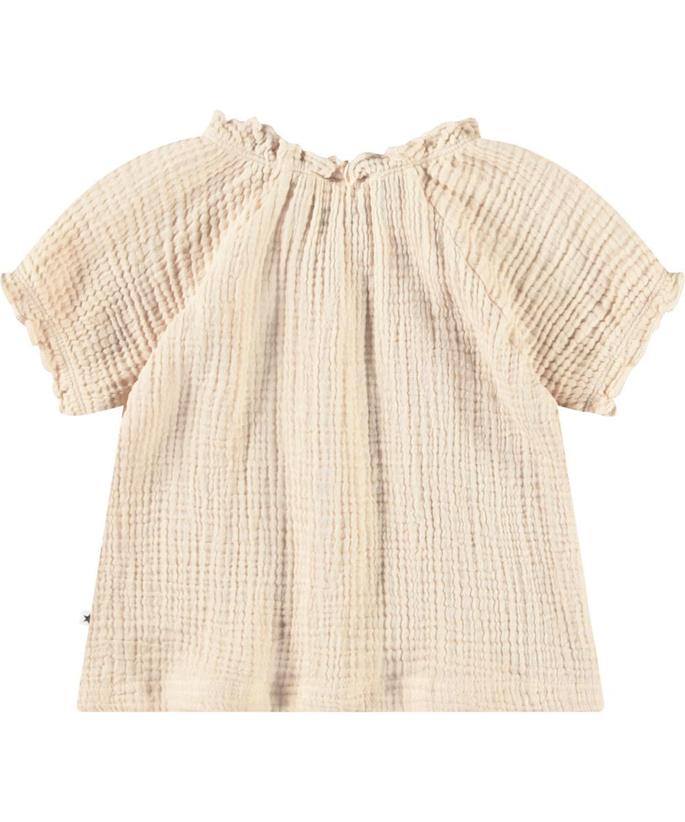 Ragine - Brazilian Sand - Top i crepet økologisk bomuld til baby.