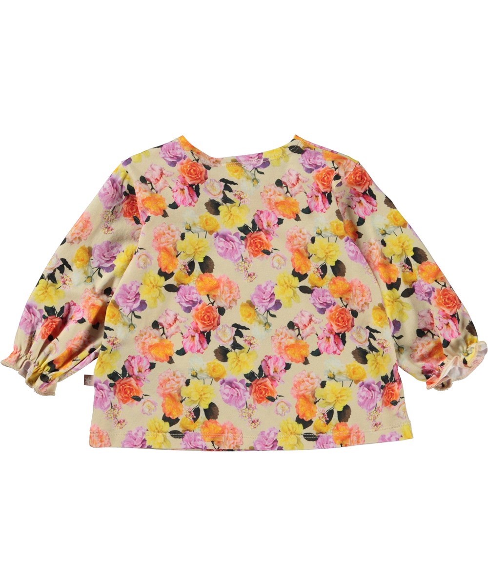 Elina - Baby Roses - Økologisk babybluse med roseprint