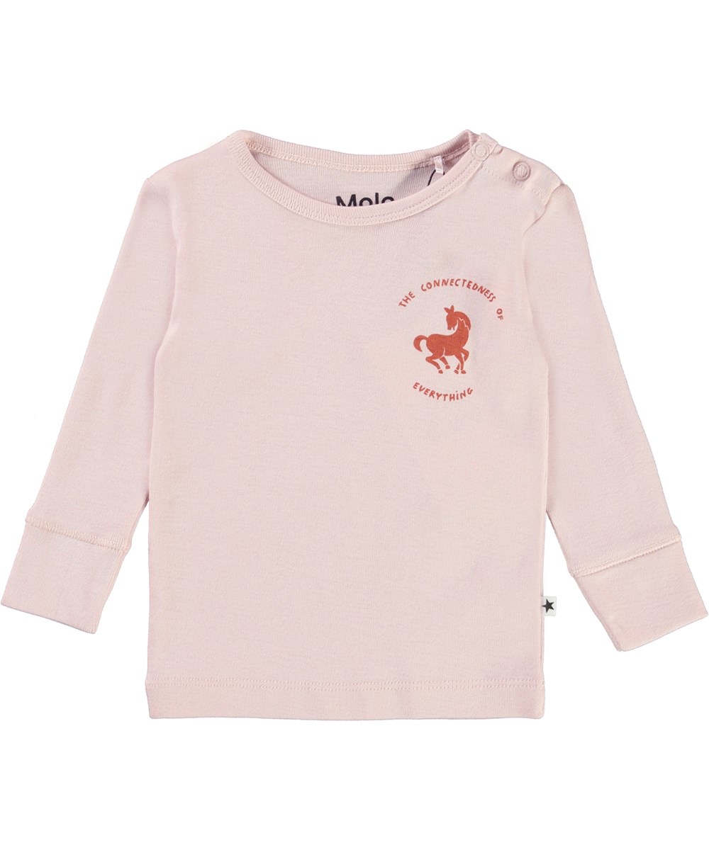 Erica - Powder - Økologisk baby t-shirt stjerner