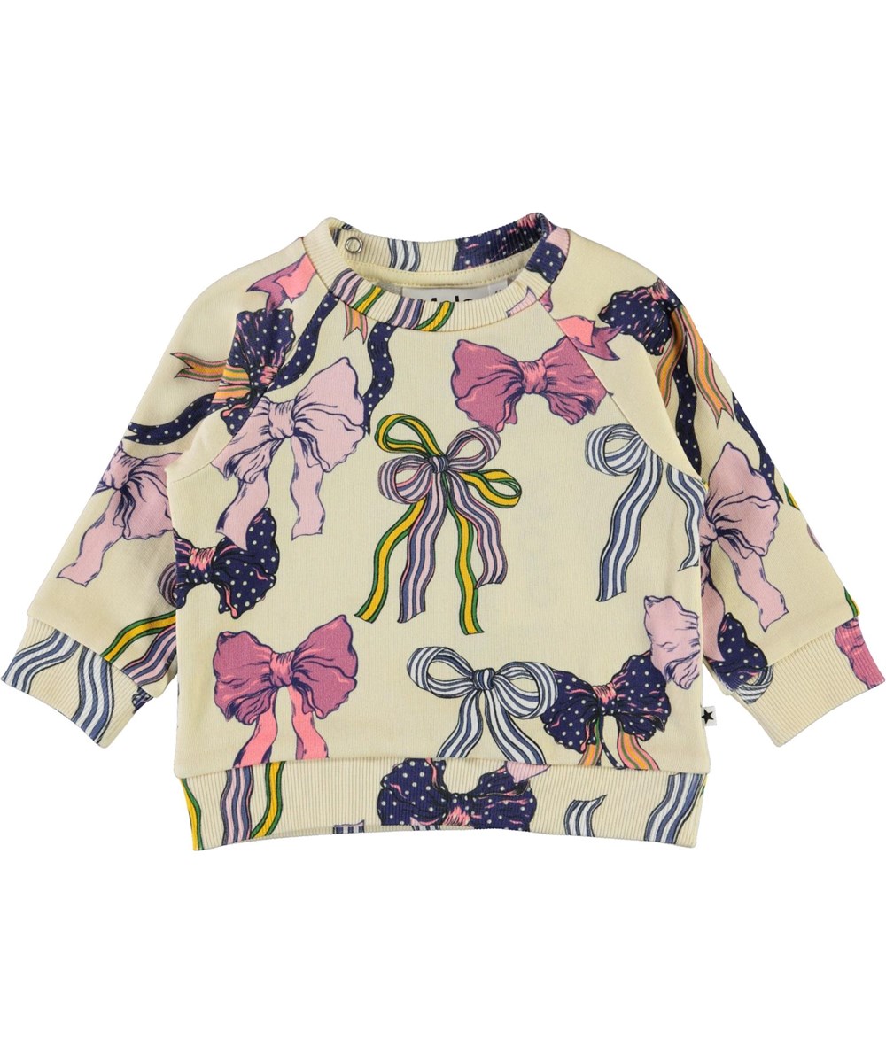 Dicte - Bowtastic - Baby sweatshirt med sløjfe print
