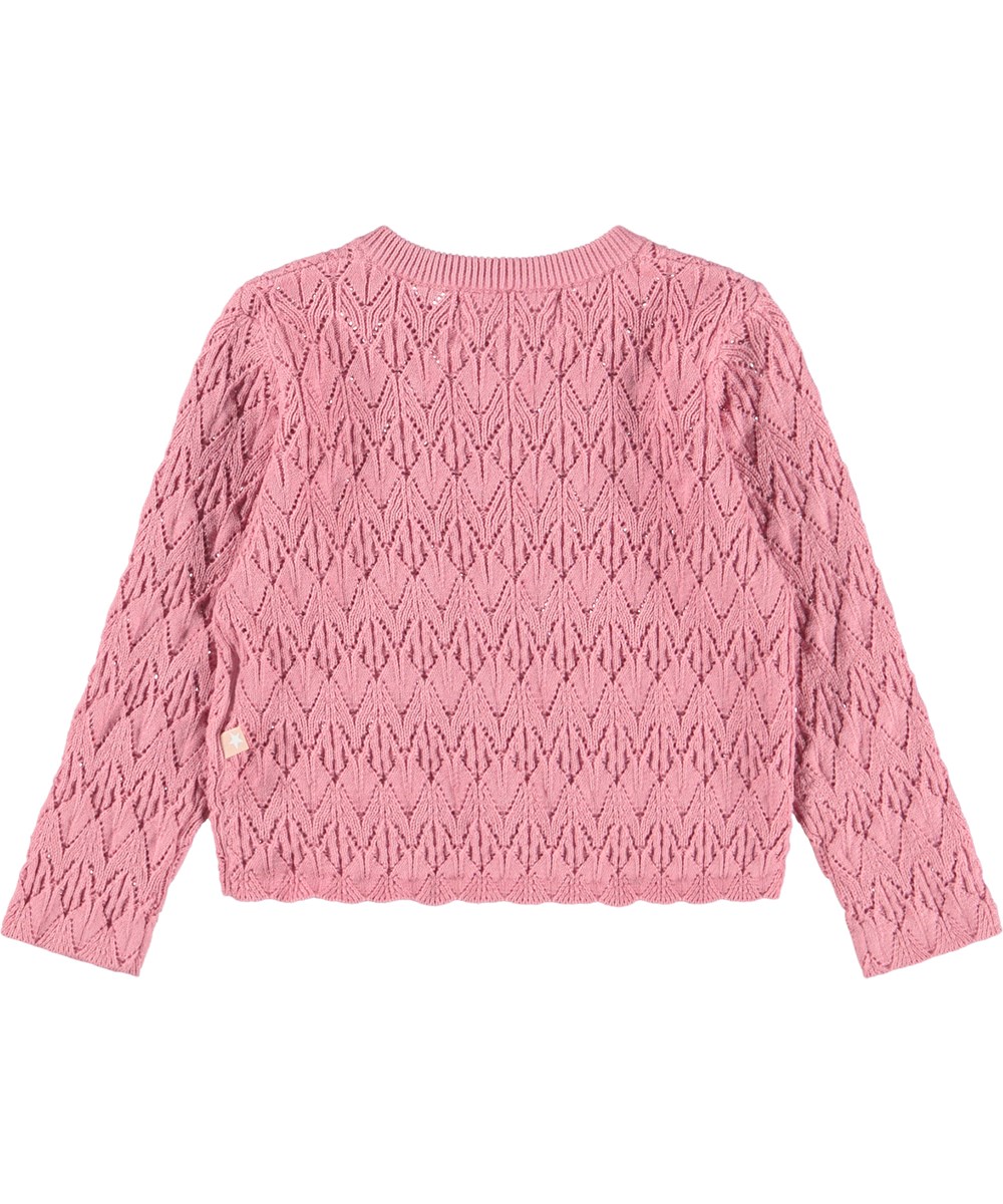 Gio - Fox Glove - Cardigan i økologisk bomuld til baby