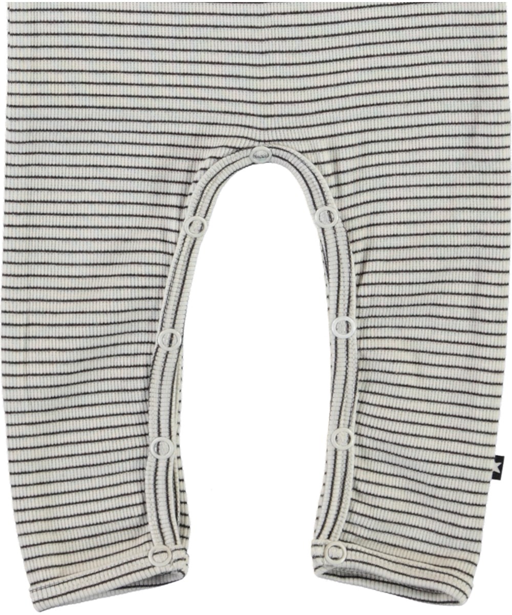 Fenez - White Brown Stripe - Randig baby body