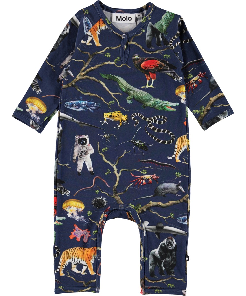 Fleming - Tree Of Life - Ekologisk baby body med träd och djur 