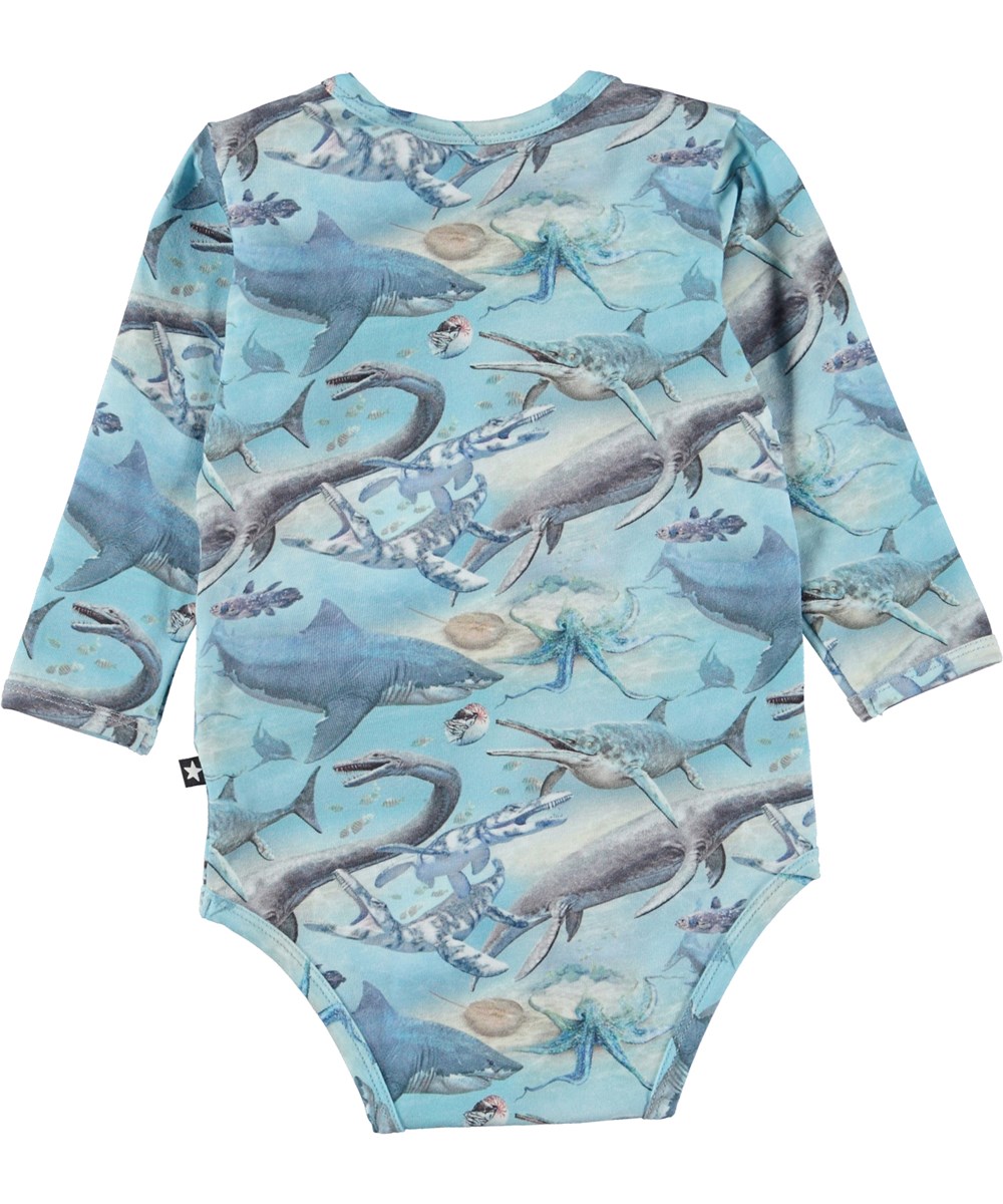 Foss - Ancient Ocean - Ekologisk babybody med havsdjur.