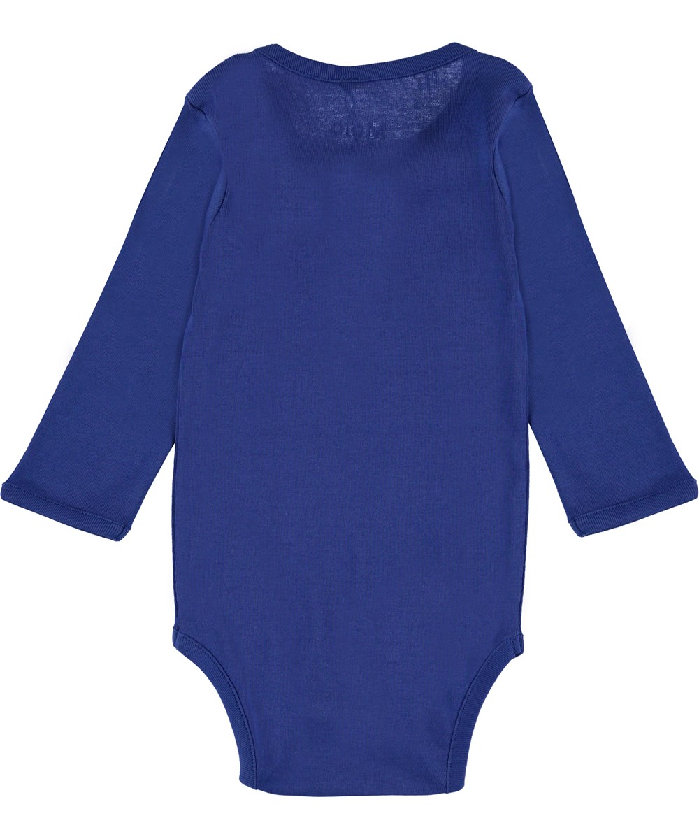 Foss - Royal Blue - Ekologisk blå baby body