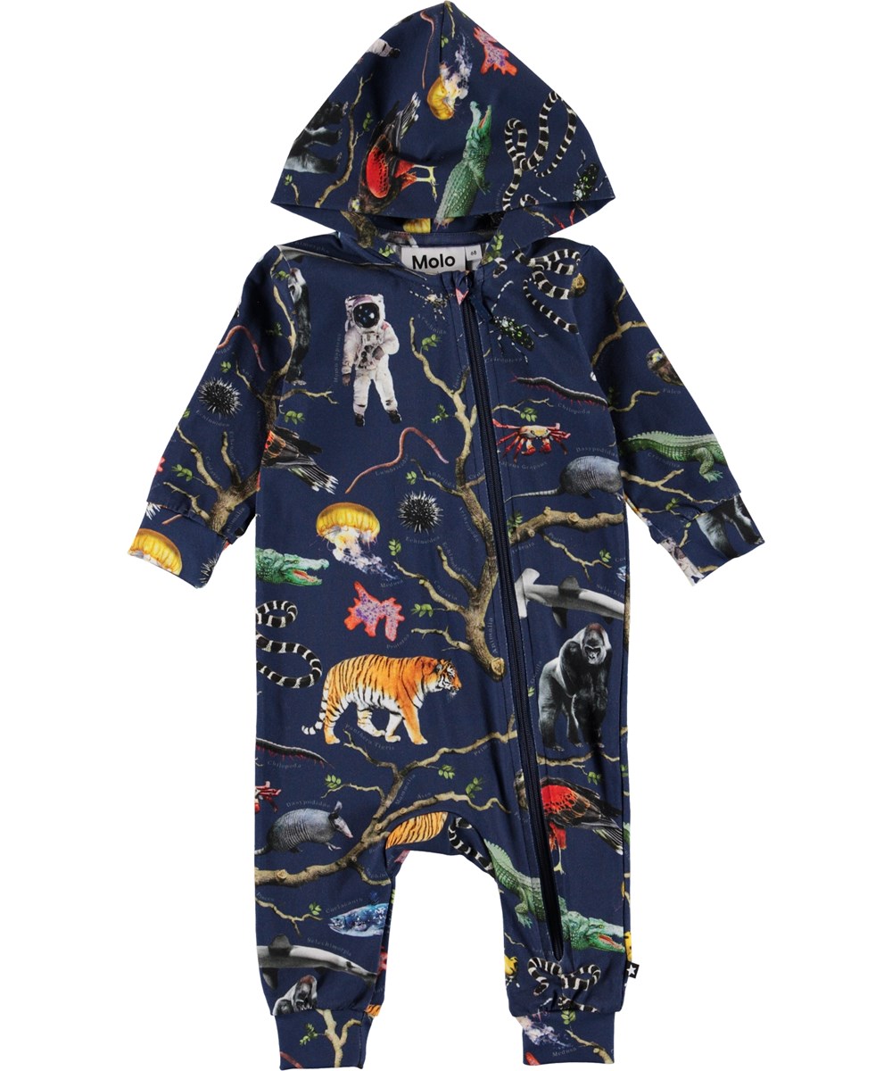 Fowo - Tree Of Life - Ekologisk baby heldräkt med huva