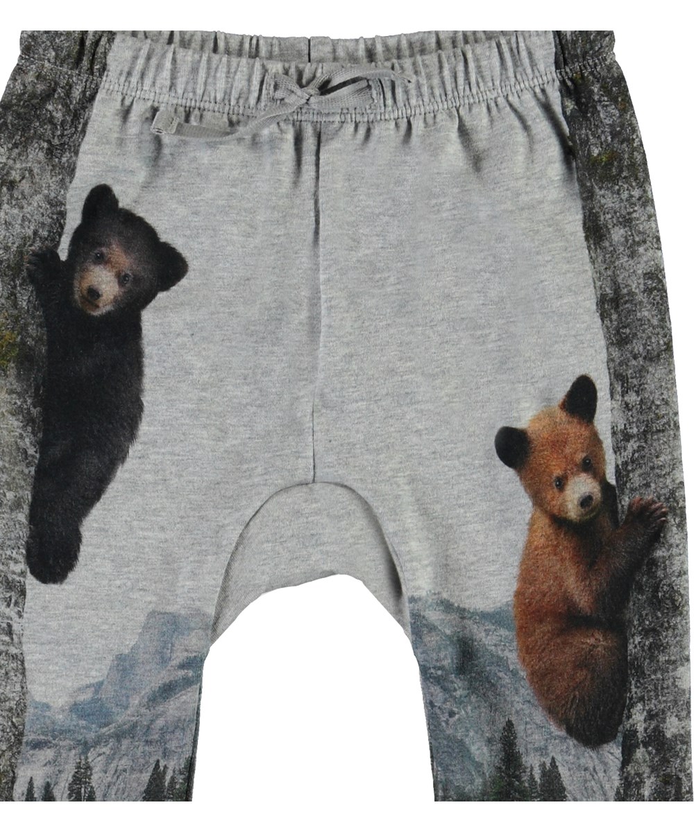 Sabbe - Climbing Bears - Ekologisk babybyxa med björnar