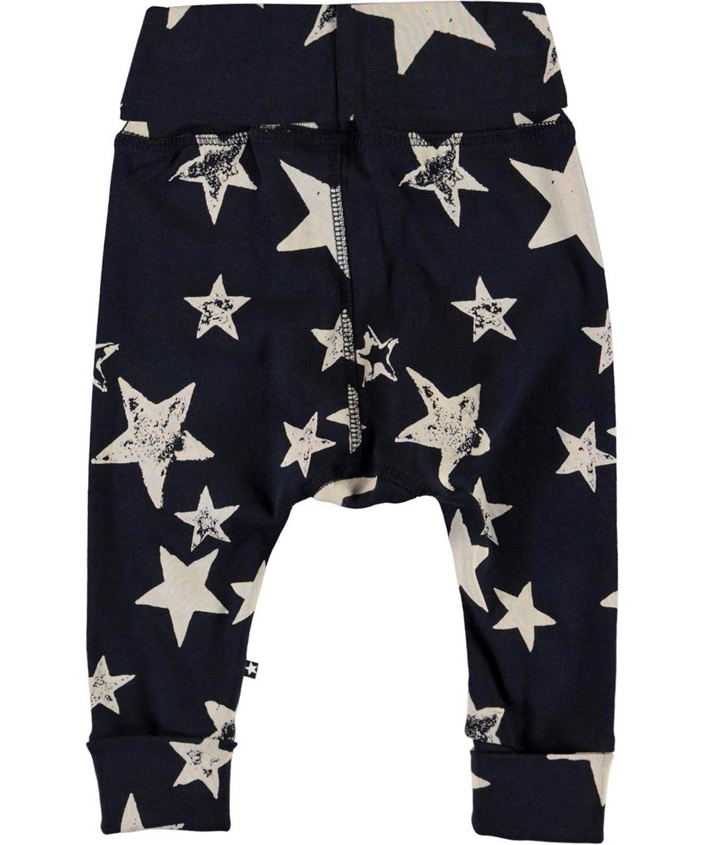 Son - White Navy Star - Blå babybyxa med vita stjärnor