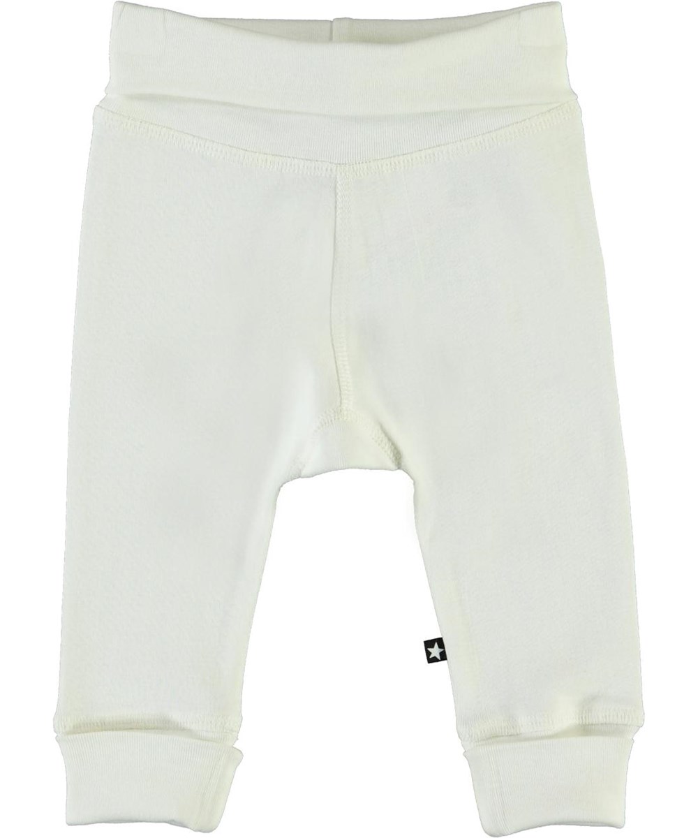 Son - White Star - Ekologiska vita babybyxor