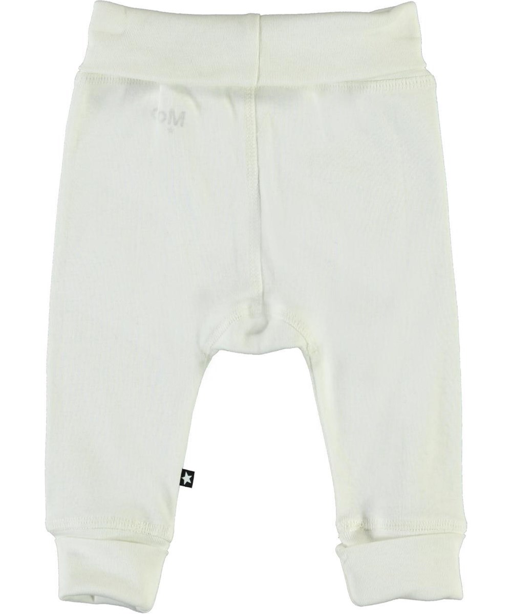 Son - White Star - Ekologiska vita babybyxor