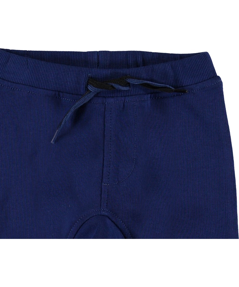 Stan - Ink Blue - Ekologisk blå baby sweatpants