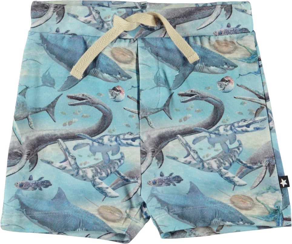 Simroy - Ancient Ocean - Ekologiska babyshorts med havsdjur.