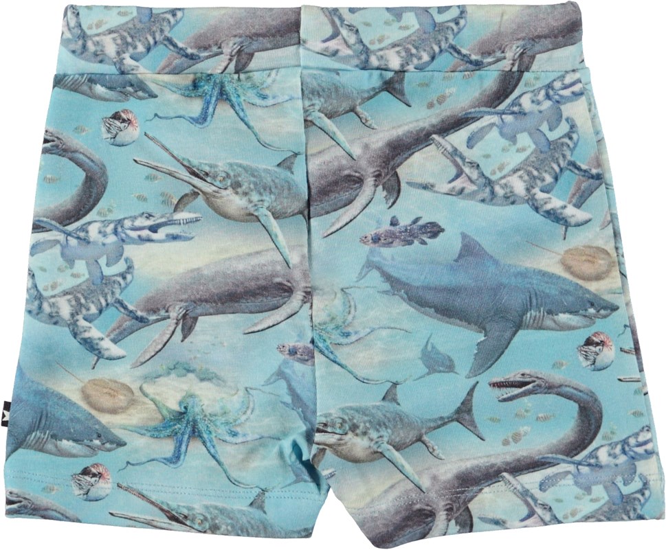 Simroy - Ancient Ocean - Ekologiska babyshorts med havsdjur.