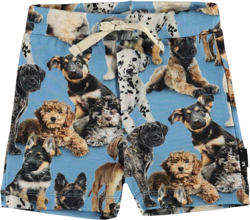 Simroy - Pups - Ekologiska shorts med hundvalpar.