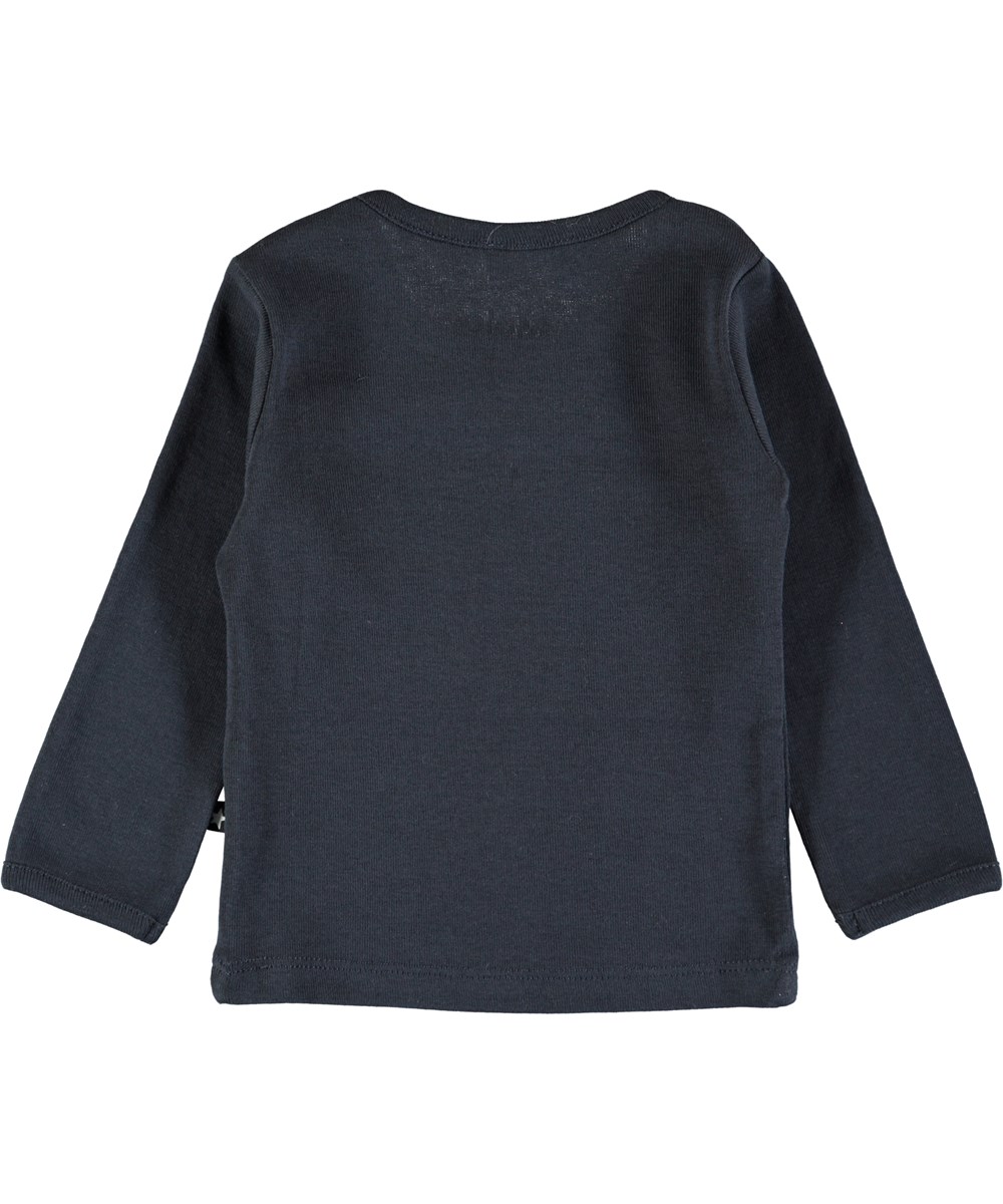 Elo - Dark Navy - Mörkblå basis blus till baby
