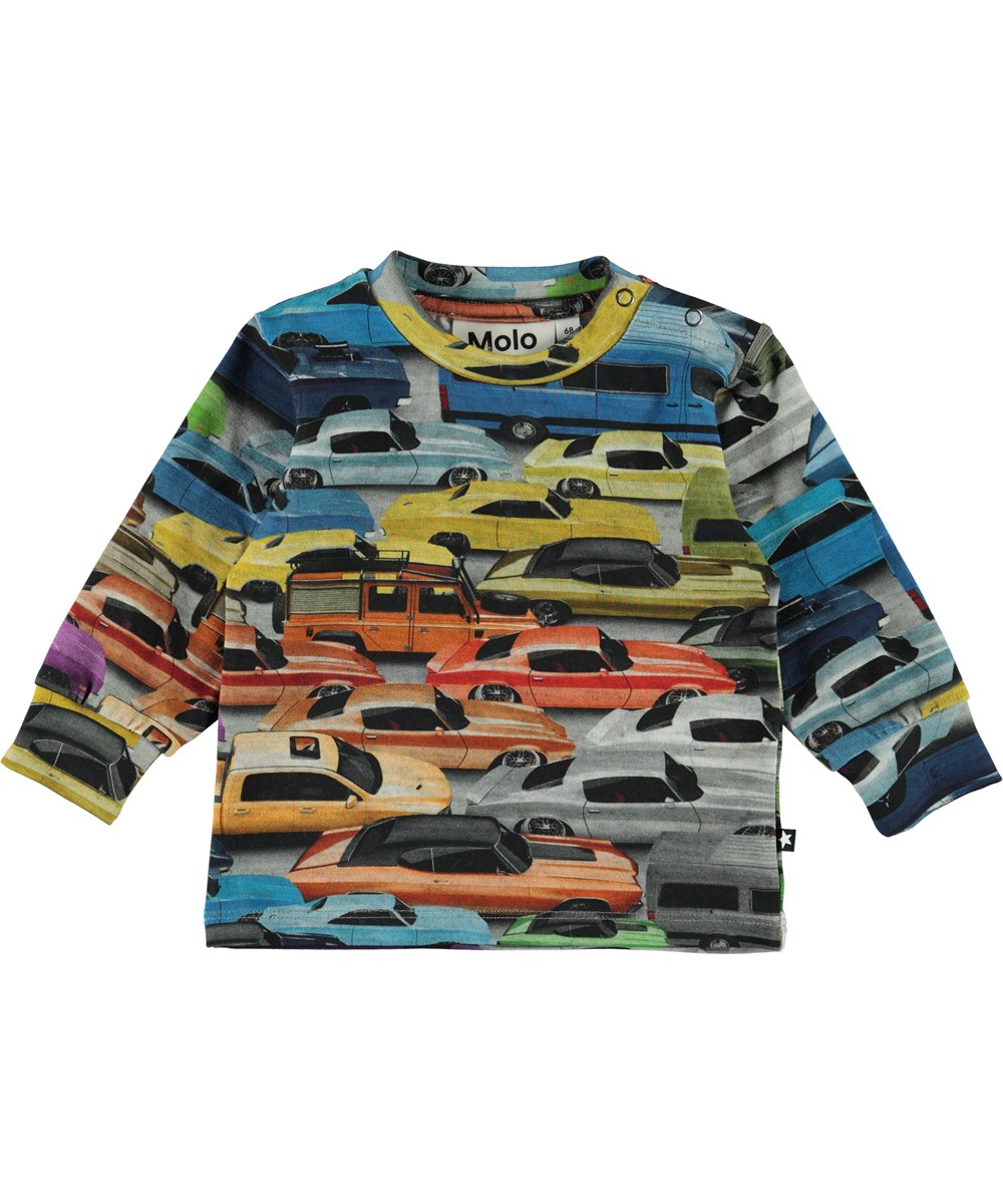 Eloy - Cars - Ekologisk baby sweatshirt med bilar