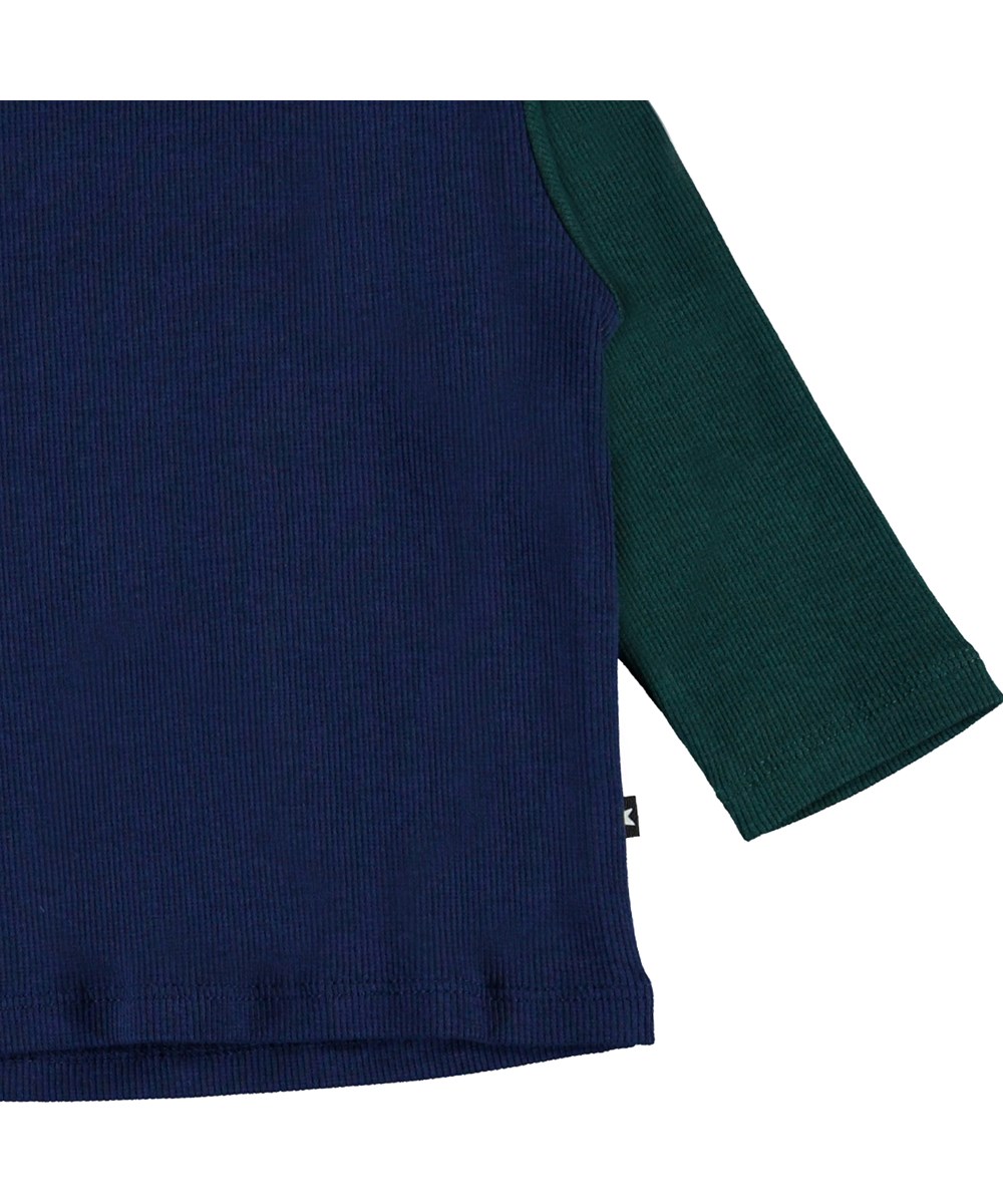 Elvo - Colour Block - Ribbad babytröja med olika färger