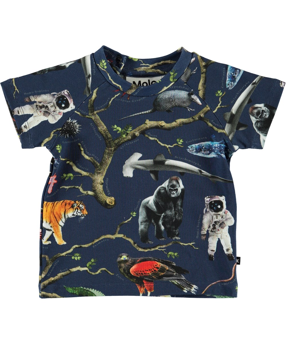 Emmett - Tree Of Life - Ekologisk baby t-shirt med djur