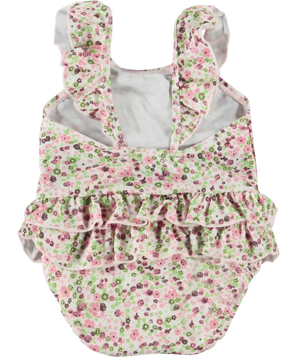 Nalani - Meadow Petit - Geblümter Baby-Badeanzug mit Rüschen