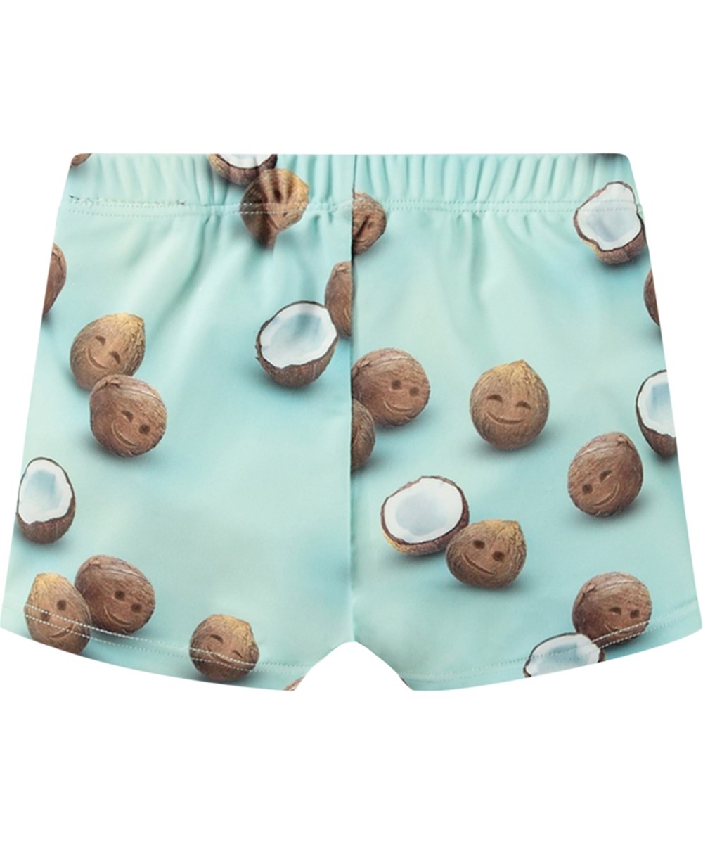 Nansen - Coquitos - Hellblaue Baby-Badehosen aus recyceltem Polyester mit UV-Schutz 50+.