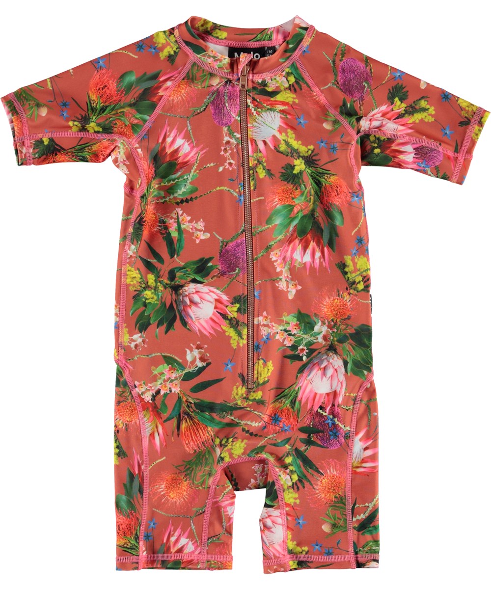 Neka - Australian Flowers - UV Badeanzug mit Blumen Print