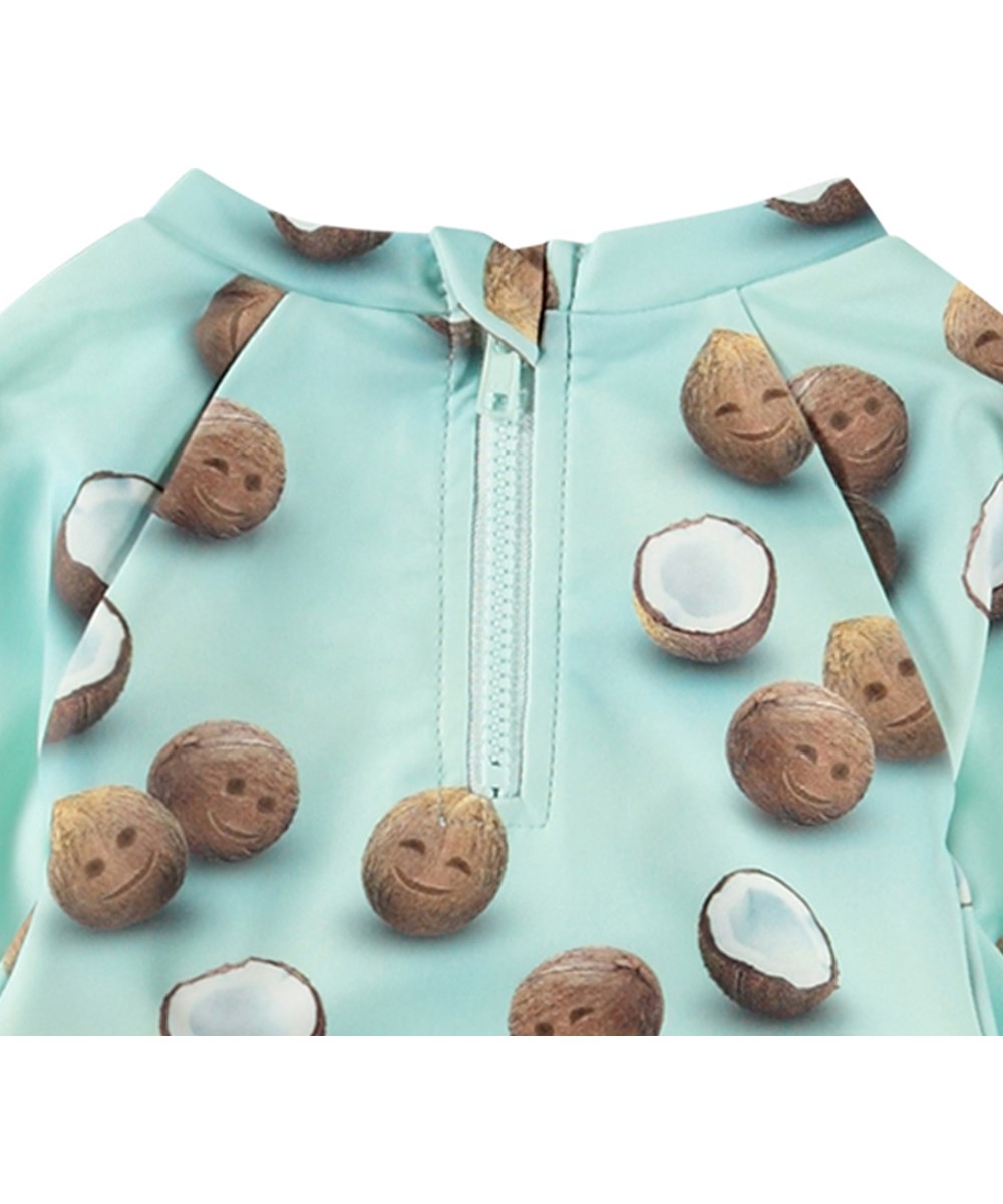 Nemo - Coquitos - Hellblaue Baby-Rashguard aus recyceltem Polyester mit UV-Schutz 50+.