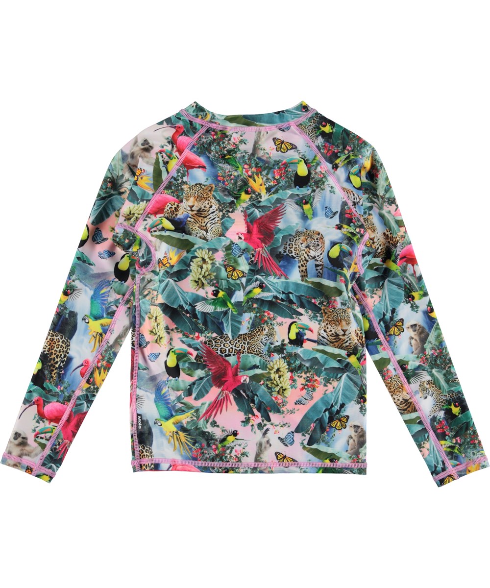 Neptune LS - Wild Amazon - Langärmliges UV Schwimm T-Shirt mit Tieren